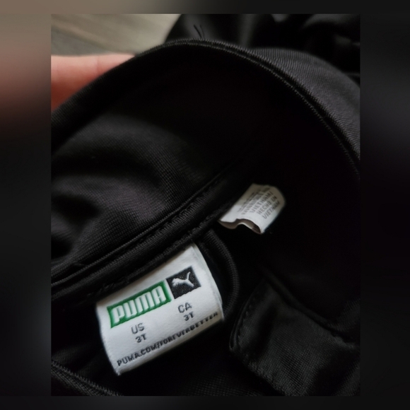 Puma Black & white Zip Up Track Jacket size 3t - Picture 4 of 6